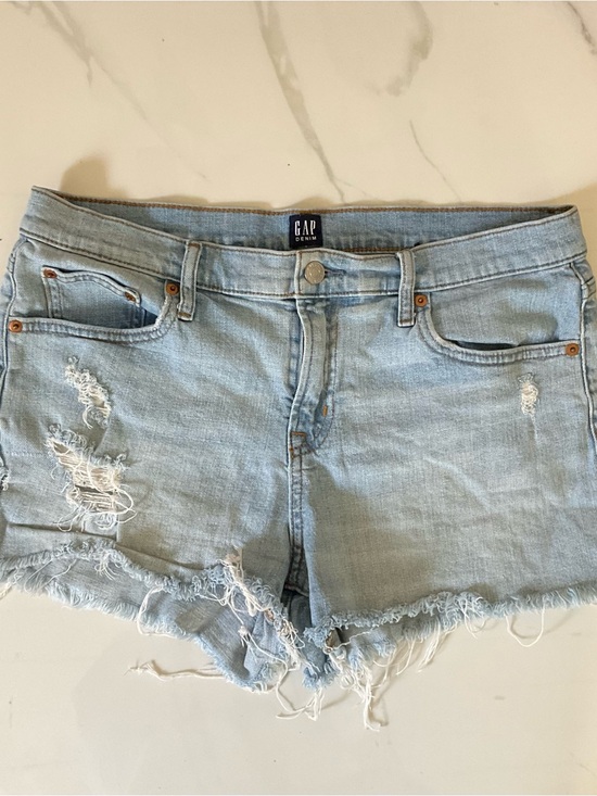 GAP Pants - GAP Light Wash Distressed Denim Cutoff Shorts